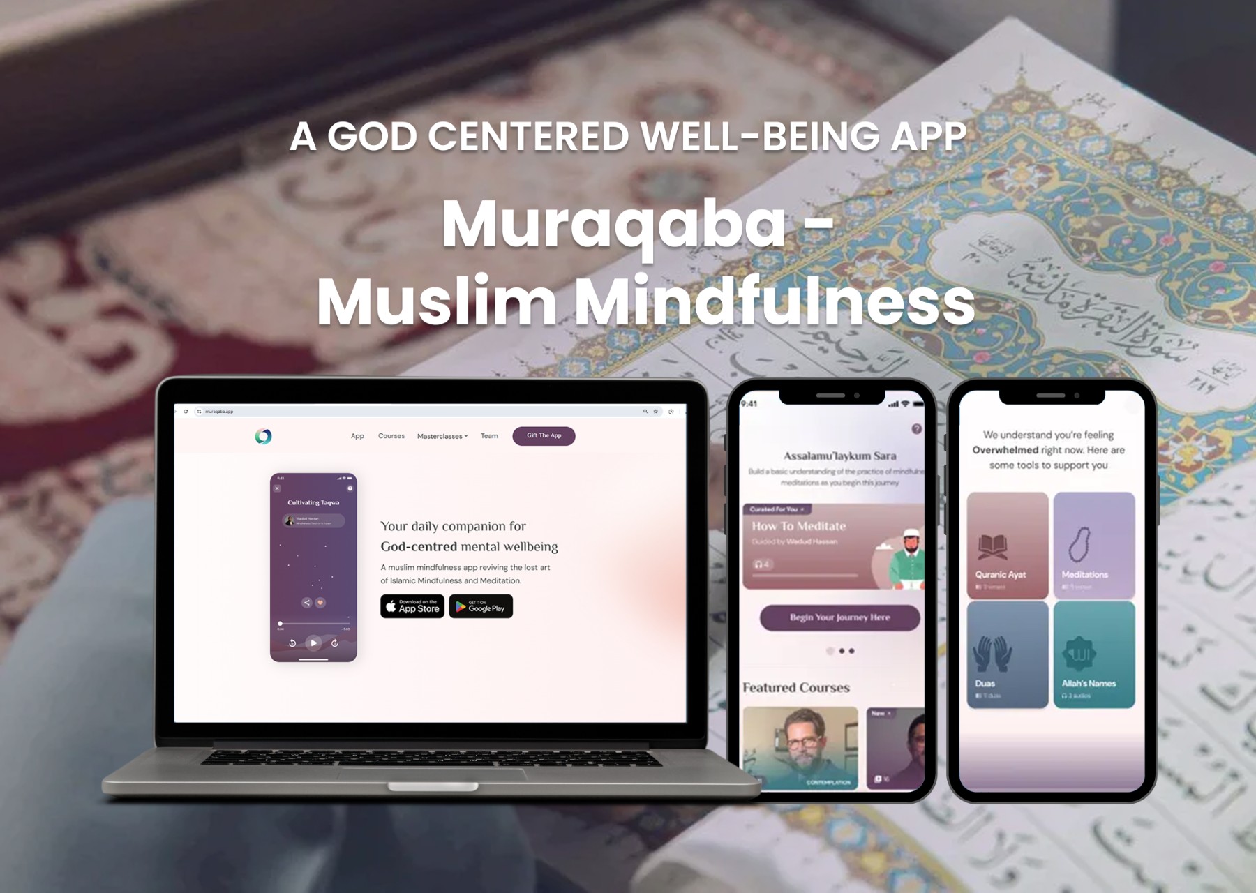 Muraqaba - Muslim Mindfulness - Mobile and web application development project by SYDSTACK