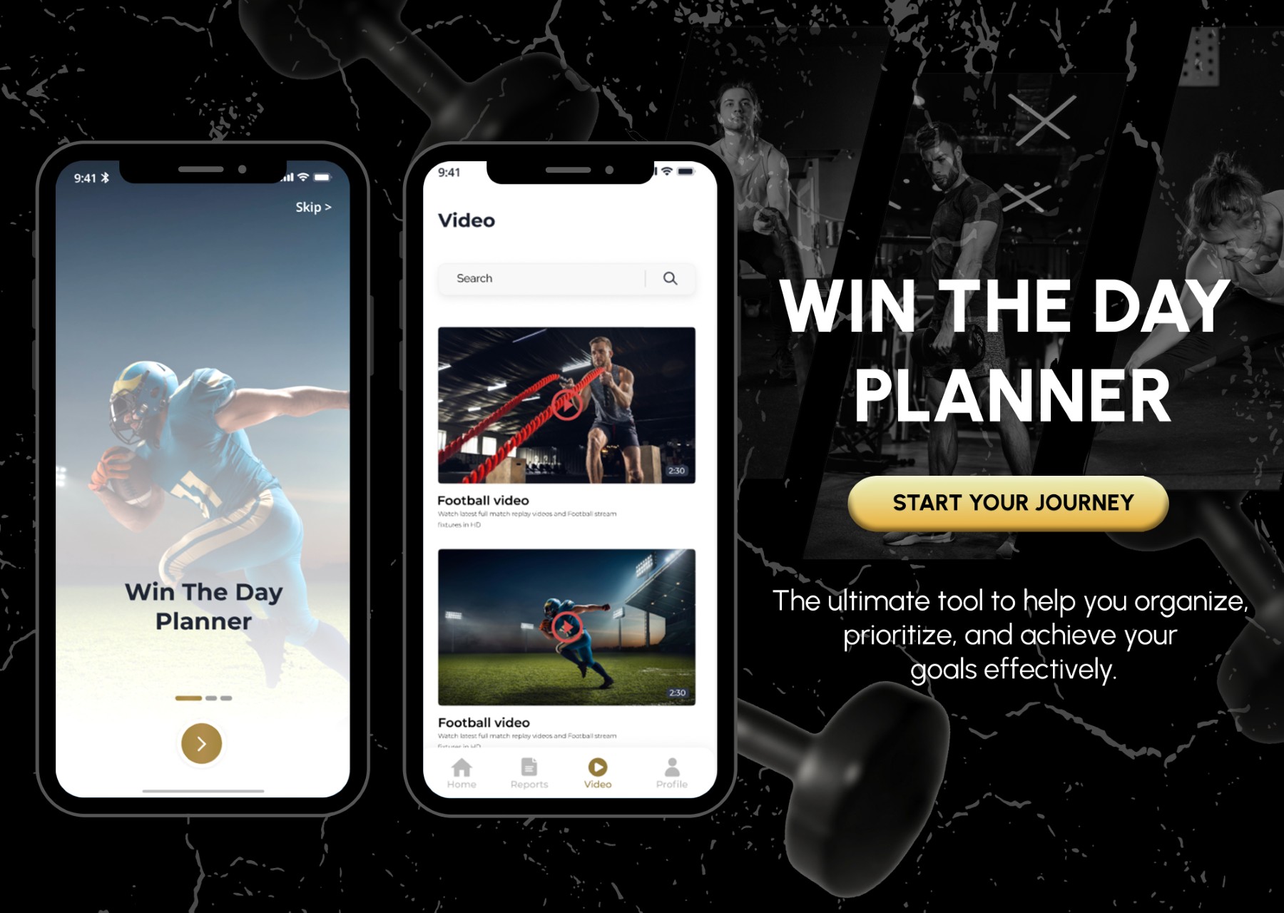 Win the Day Planner - Mobile and web application development project by SYDSTACK